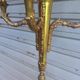 Antique gilded bronze chandelier in Louis XVI style, 4 lights, in working condition - 3.2 kg!