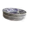 Blue earthenware plate