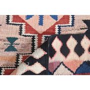 1970s Turkish Oushak Handmade Wool Cotton Orange Runner Rug 93x305
