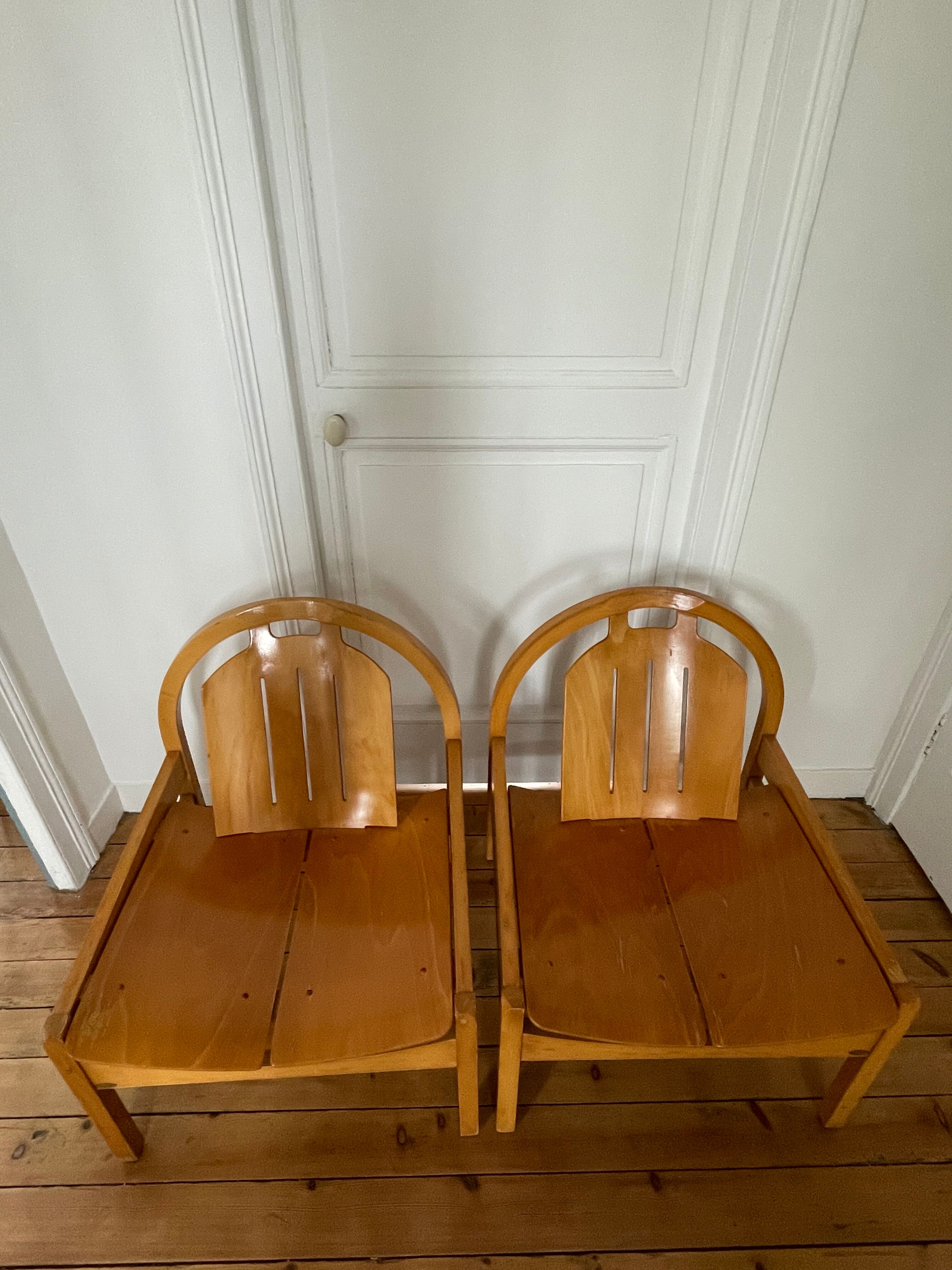 Pair of Baumann lounge chairs, Argos models