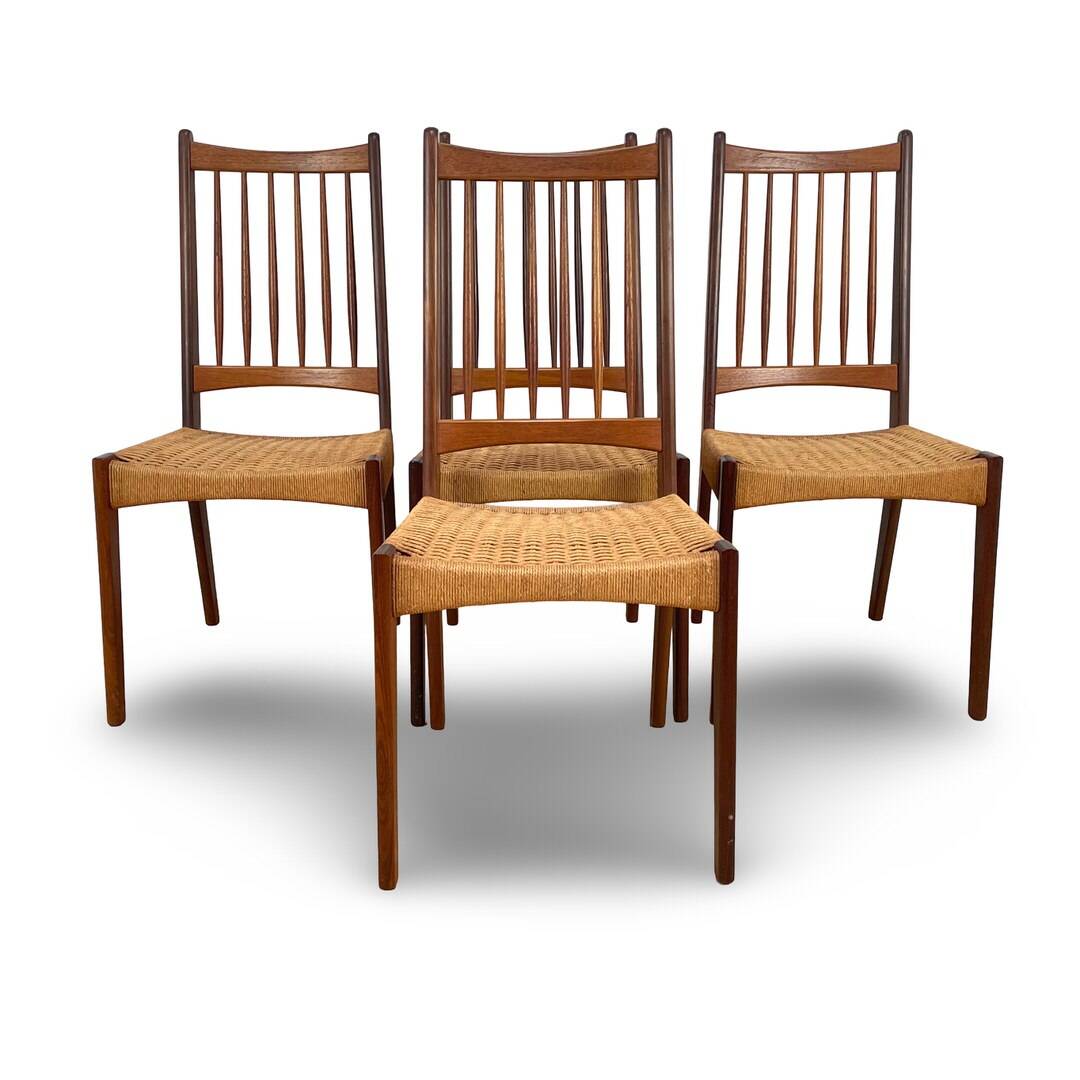 Arne Hovmand Olsen Teak Dining Chairs.