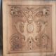 Pair of antique carved walnut panels