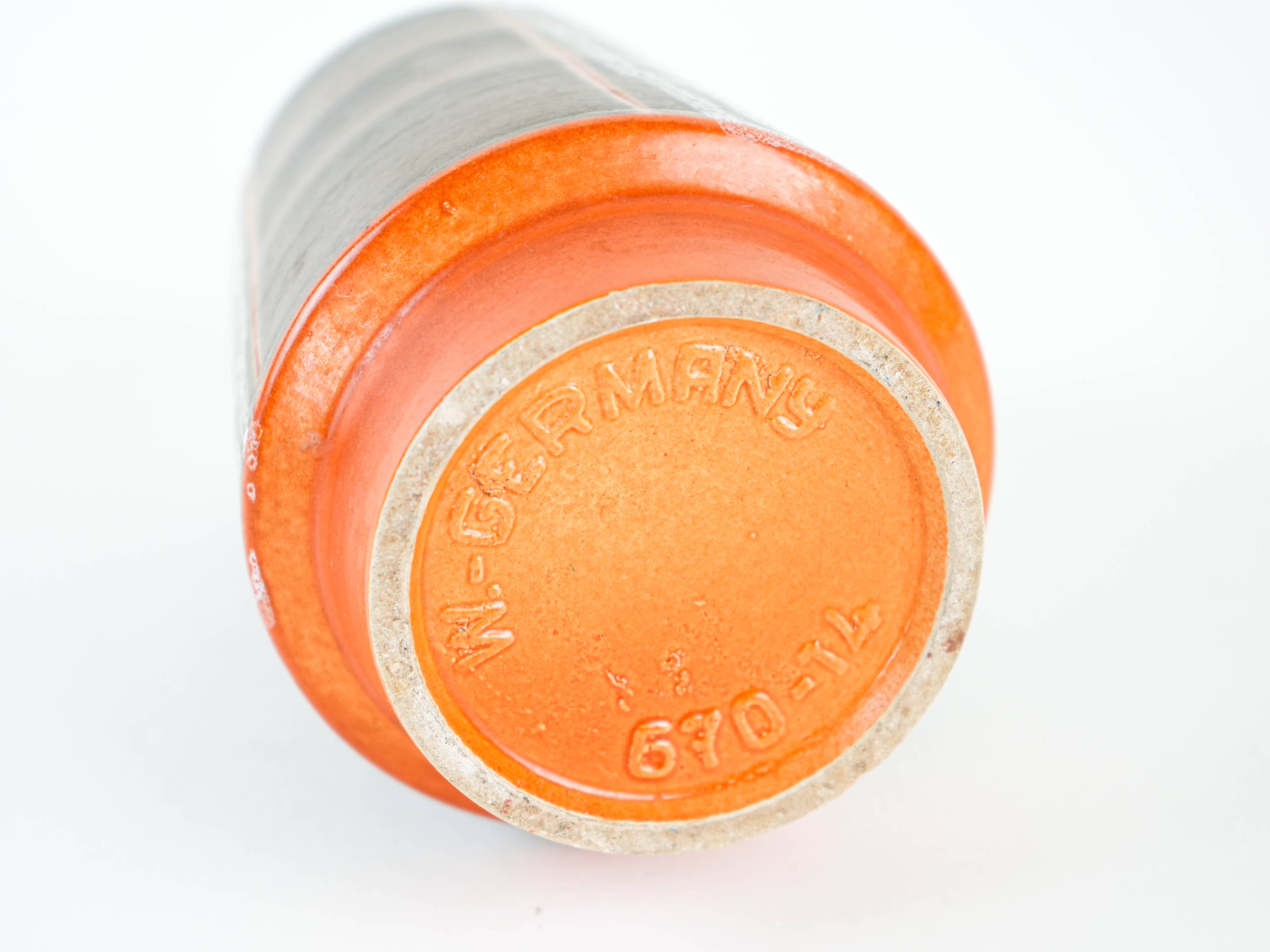 Ceramic vase, German design, 1970s, made in West Germany