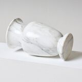 White carrara marble vase, 1970s