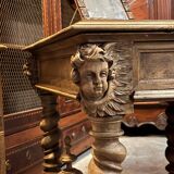 19th century desk in natural solid walnut.
