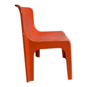 Chaise design orange