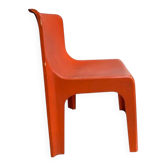 Chaise design orange – Étienne Fermigier (vers 1970)