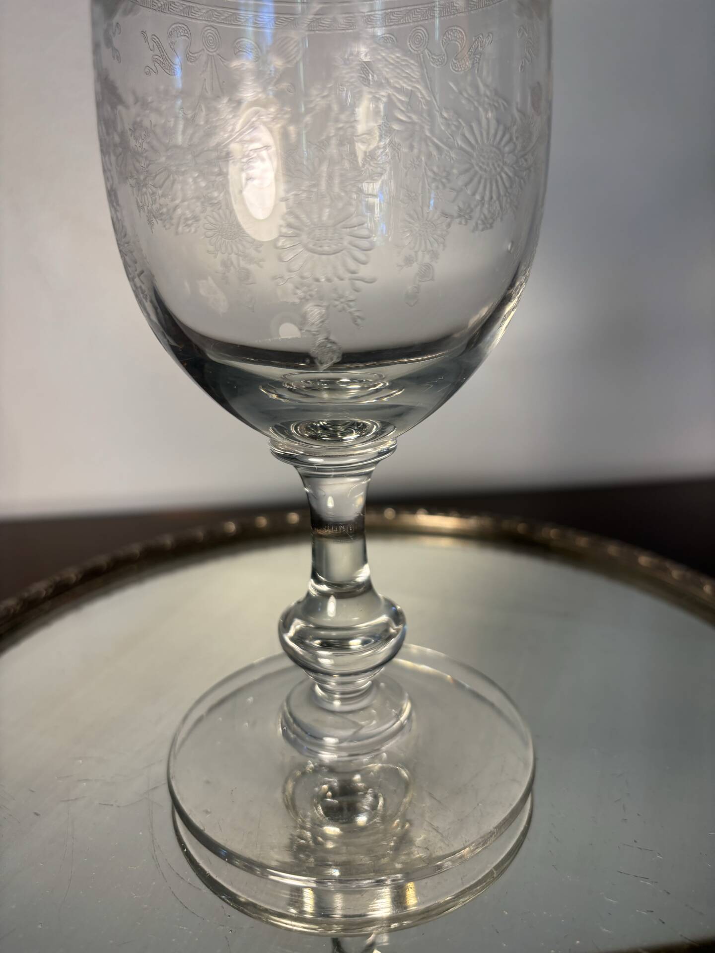 Verre à eau Meisenthal début du 20eme