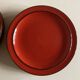 Set of 10 plates Hertha Bengtson Rosenthal 1970 in red stoneware.