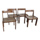 Vintage wooden chairs, 1960s, set of 4