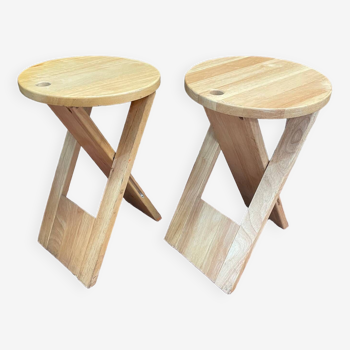 Pair of Suzy Adrian Reed model stools