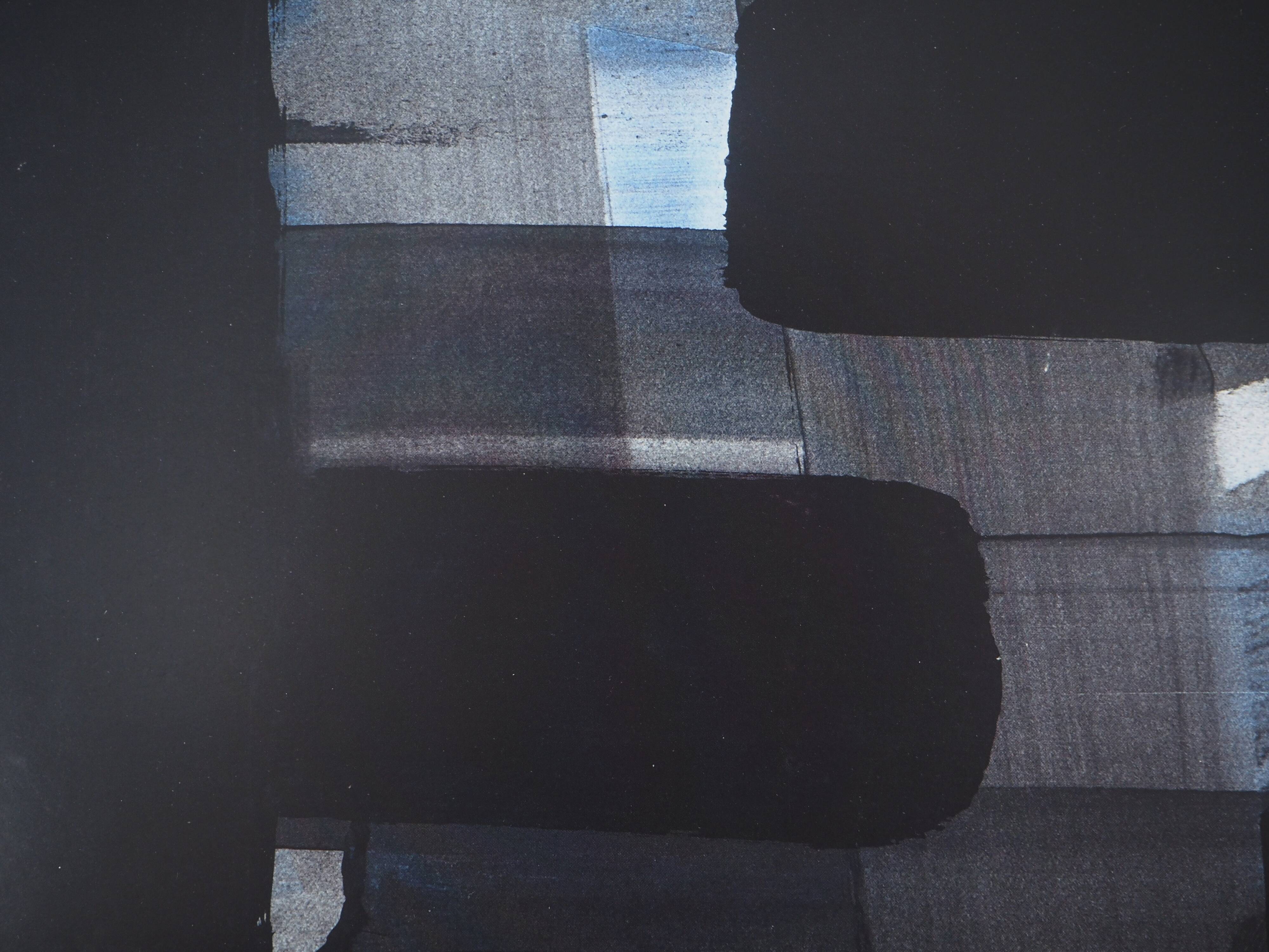 Pierre SOULAGES: Gouache on paper 1973 - Original signed poster