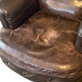 Fauteuil cuir chesterfield