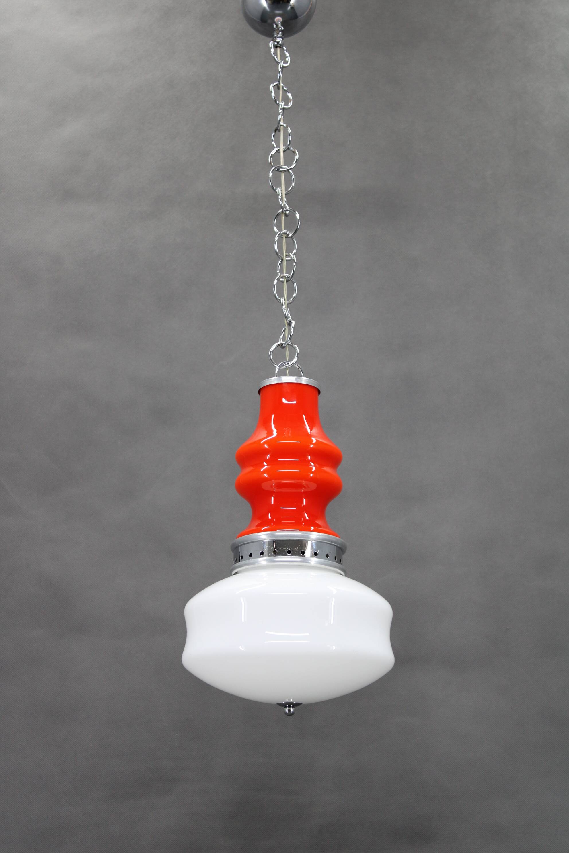 1970s Glass Pendant ,Italy