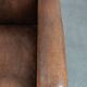 Set of 2 vintage sheepskin armchairs with a characterful appearance