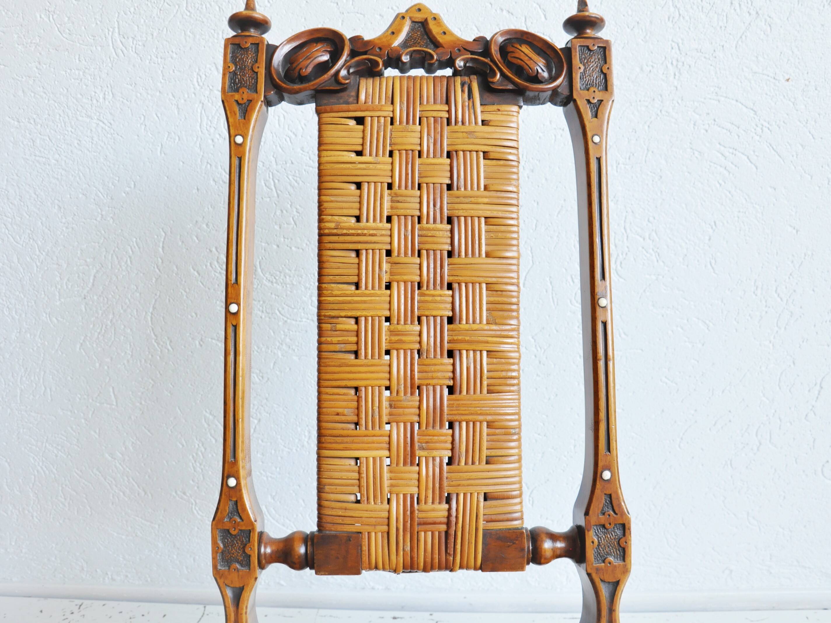 Antique rattan chair