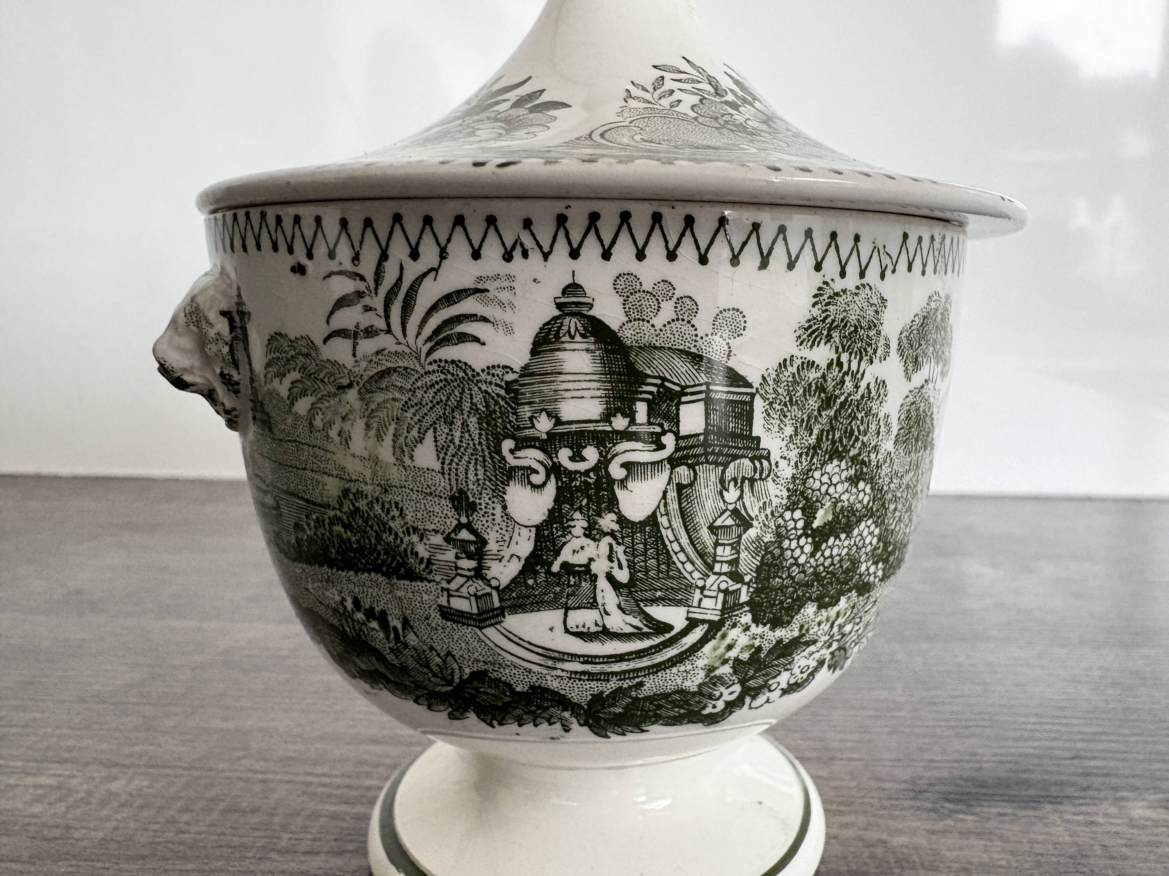 Old Sugar Bowl Jemmapes Faience (Cappellemans)