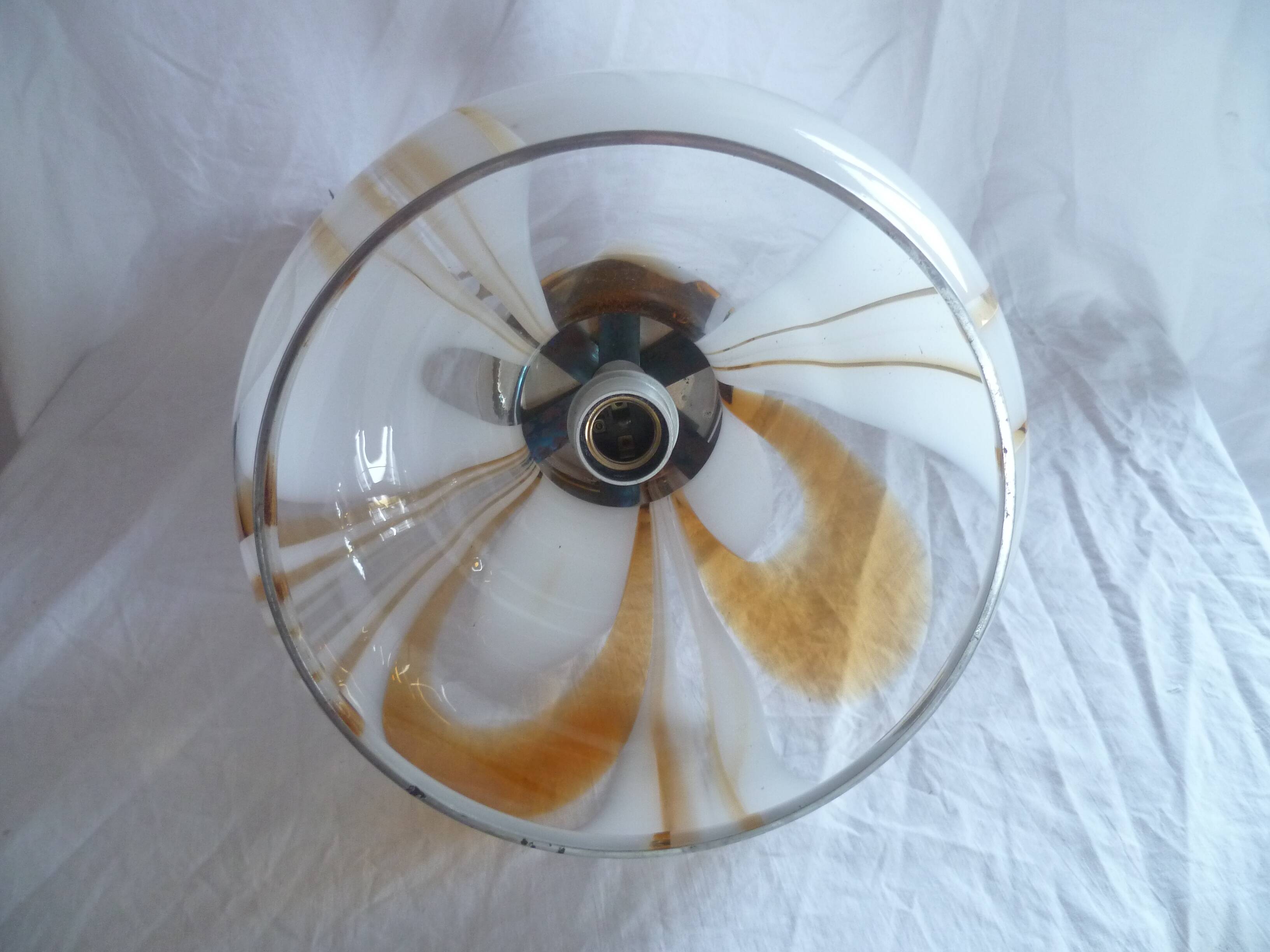 Murano glass ceiling light chandelier Space Age 70's design rolly vintage