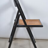 Chaise pliante assise en cannage