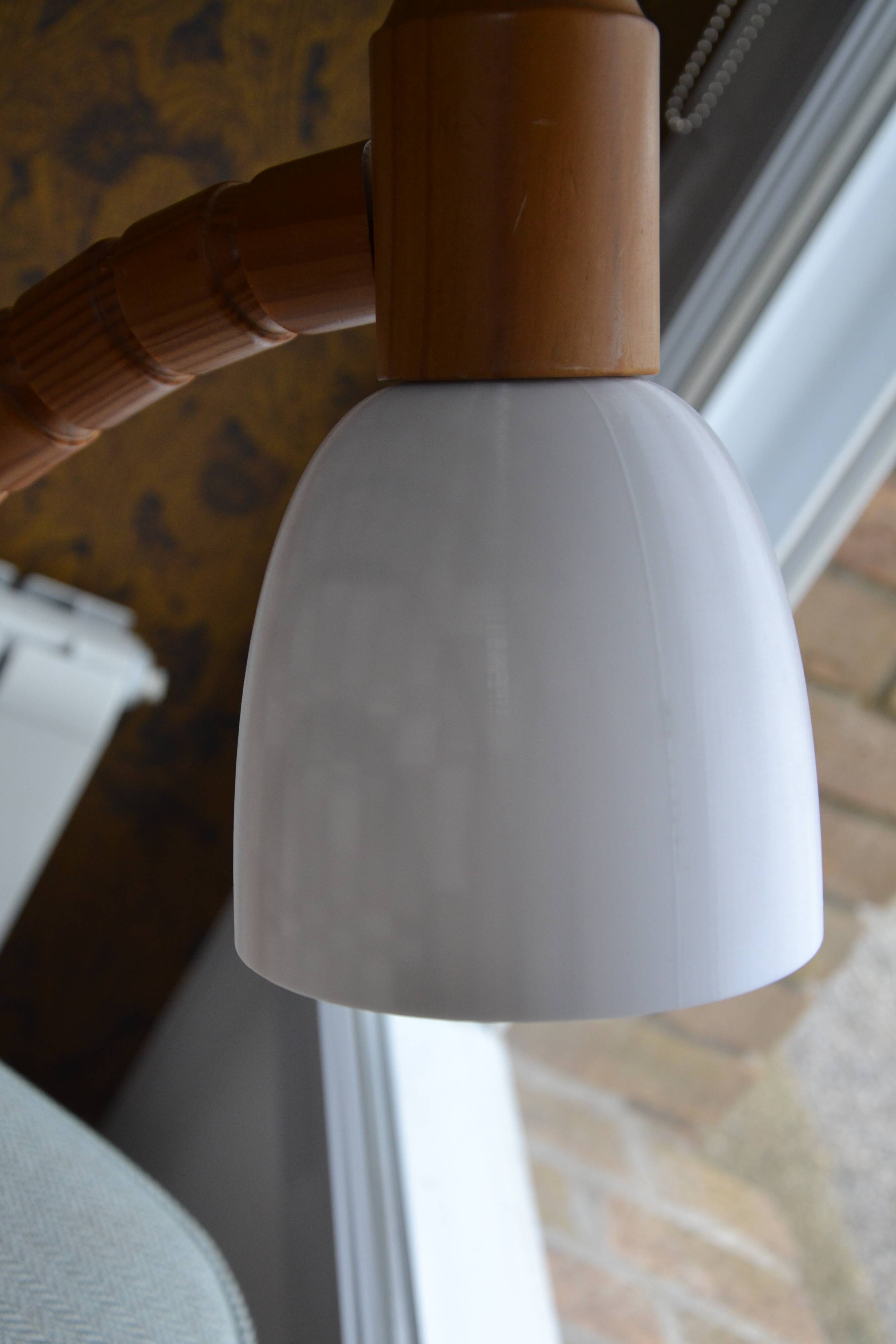 Vintage pine articulated lamp