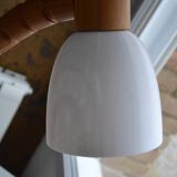Lampe articulée en pin vintage