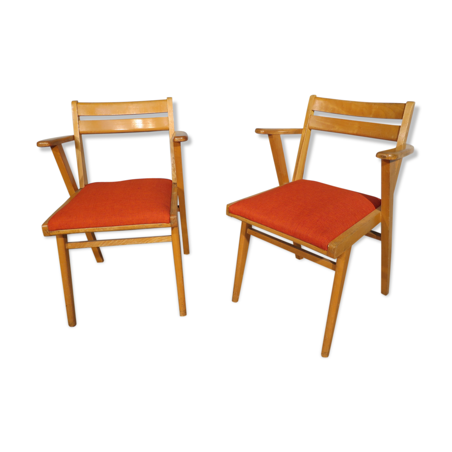 Paire de fauteuils bridge année 50