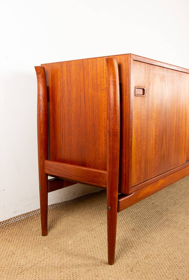 Very Large Danish Sideboard 255 cm in Teak 1960.