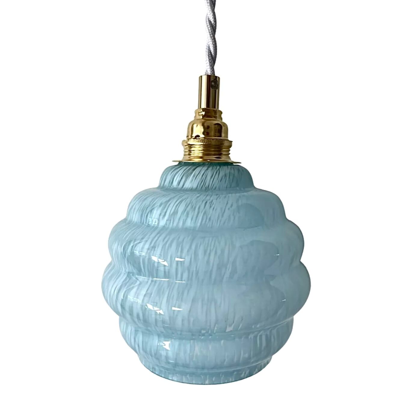 Electrified Art Deco walking lamp with new