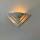 Vintage wall light, matte white plaster, France, 1970