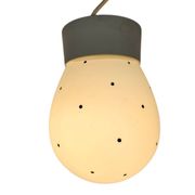 Philips - Flush Mount - Ceiling Light - Dot Pattern - Opaline - 1950s