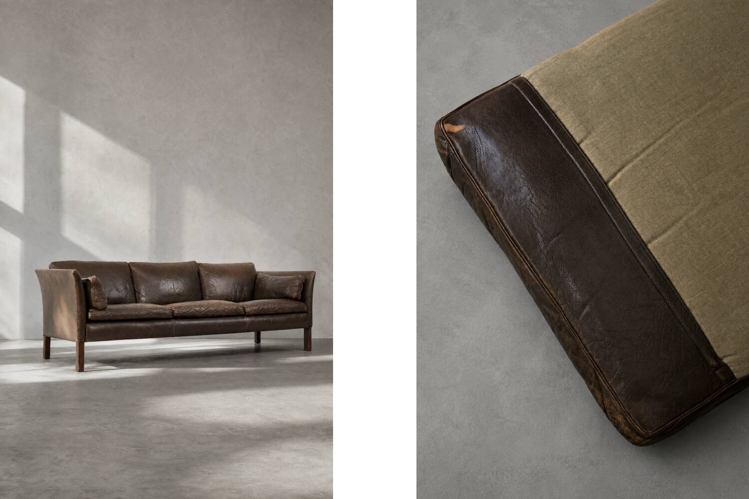 Mid-Century Modern Vintage Leather Cromwell Sofa by Arne Norell, 1960s