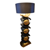 François Chatain – Grand sculptural floor lamp 1.7m “Spheres & Arcs”