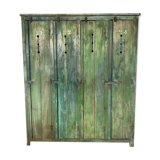 Vestiaire en bois vert