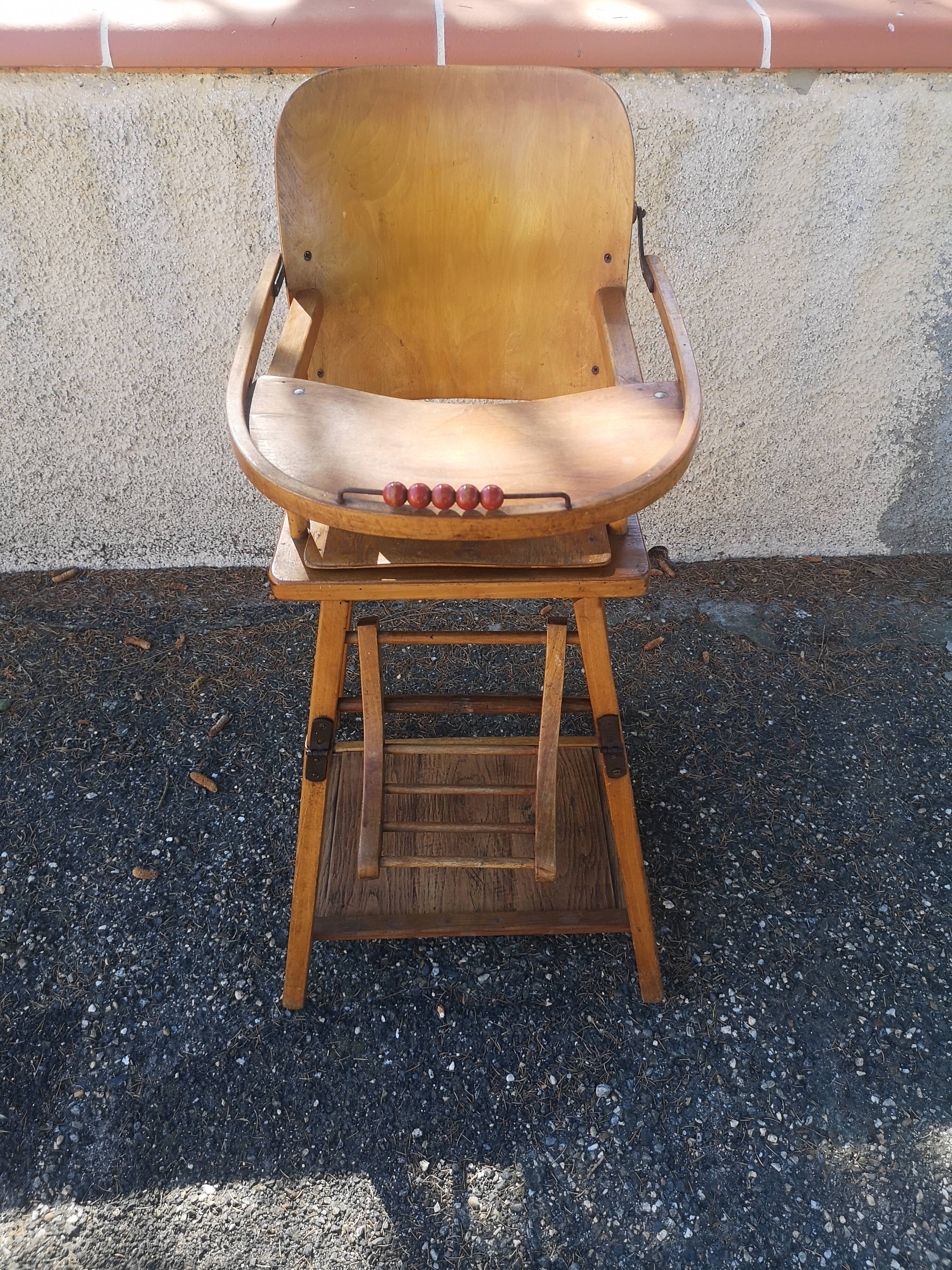 Baumann 1950s children's high chair