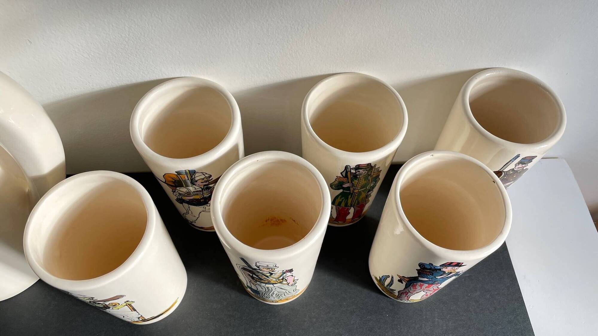Vintage ceramic orangeade set