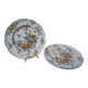 Ensemble de 2 anciennes assiettes décoratives avec cornes d'abondance