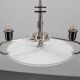 Art Deco chrome and glass chandelier, Czechoslovakia, 1930s