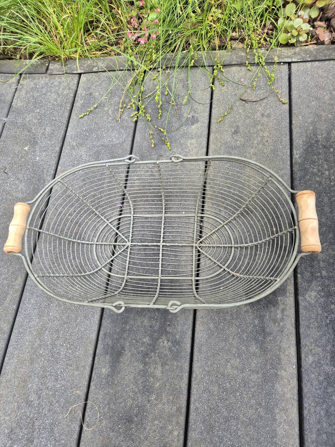 Old metal basket