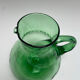 Large green glass cooling jug