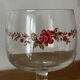 Vintage lot de 6 verres à pied Luminarc fleurs roses