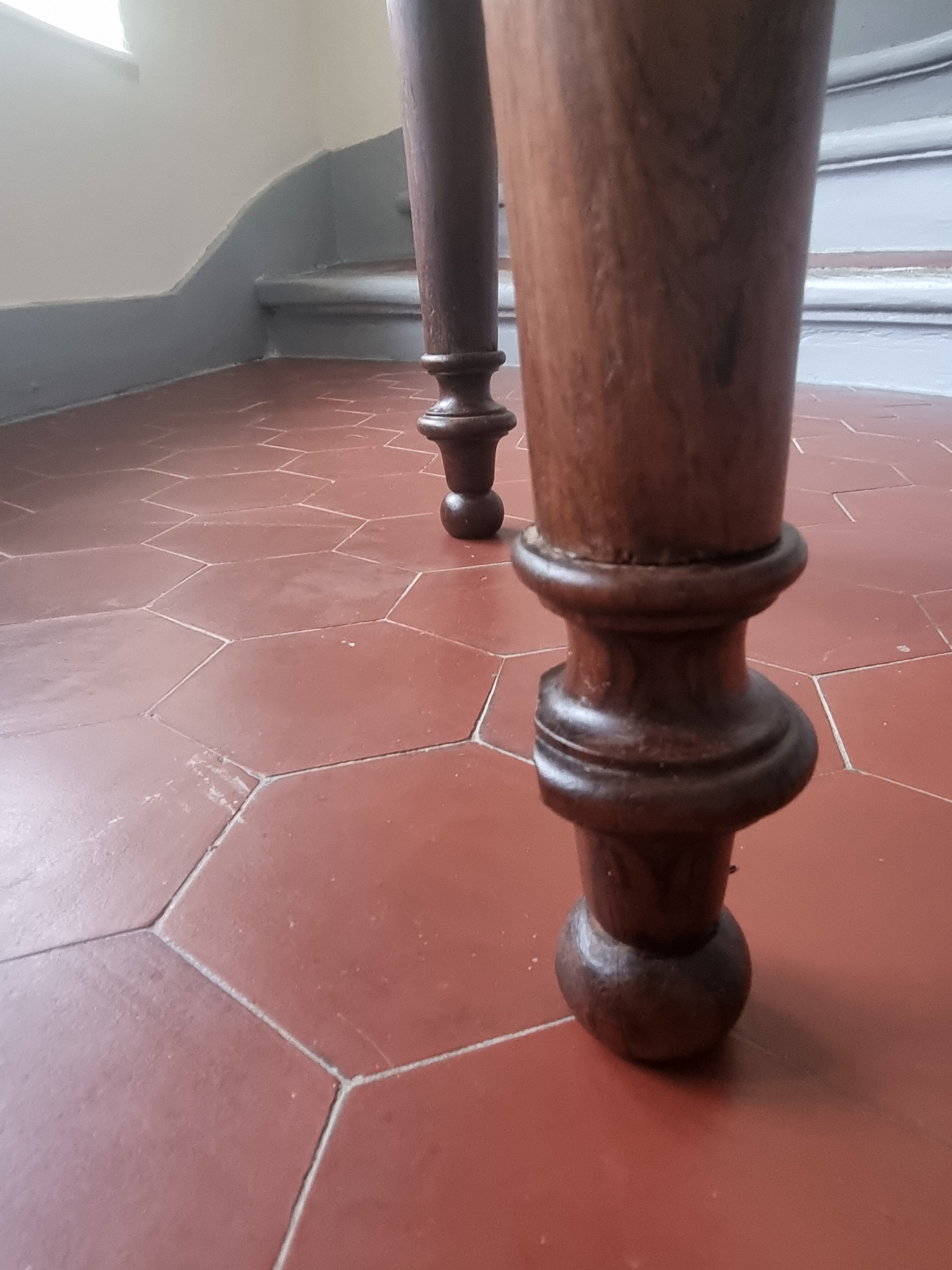 Louis Philippe office chair in canned walnut