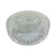 Massive Belgium Vintage Pressed Glass Mid-Century Rosette Ceiling Lamp Wall