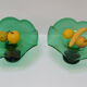 Pair of Art Glass Bowls,by Glasswork Novy Bor,1930's