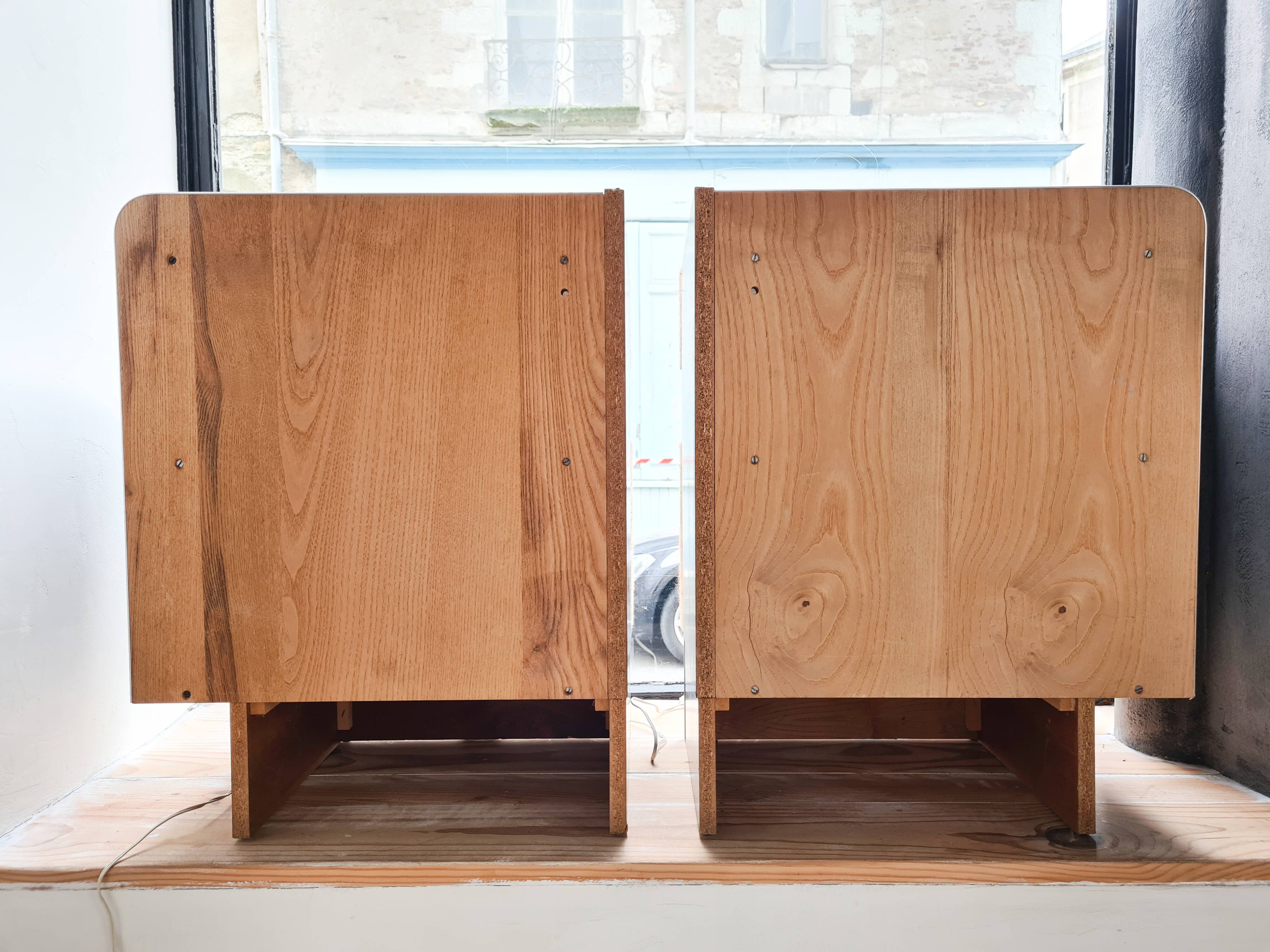 Pair of bedside tables 80s