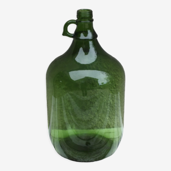 Old green glass bottle 5L