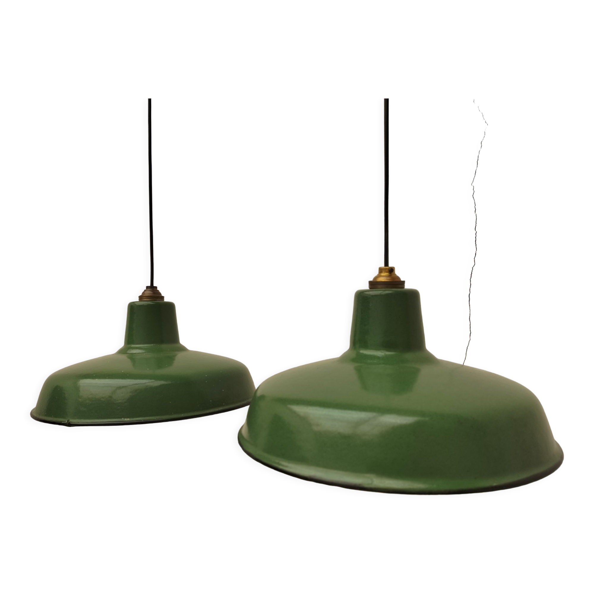 Pair of industrial lamps