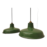 Paire de lampes industrielles
