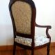 Voltaire armchair and its ottoman