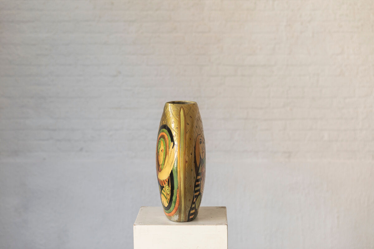 Modernist vase with Picasso inspired ornaments, 1970’s