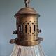 Pair of Holophane wall lamps in grooved glass, 1920s-30s